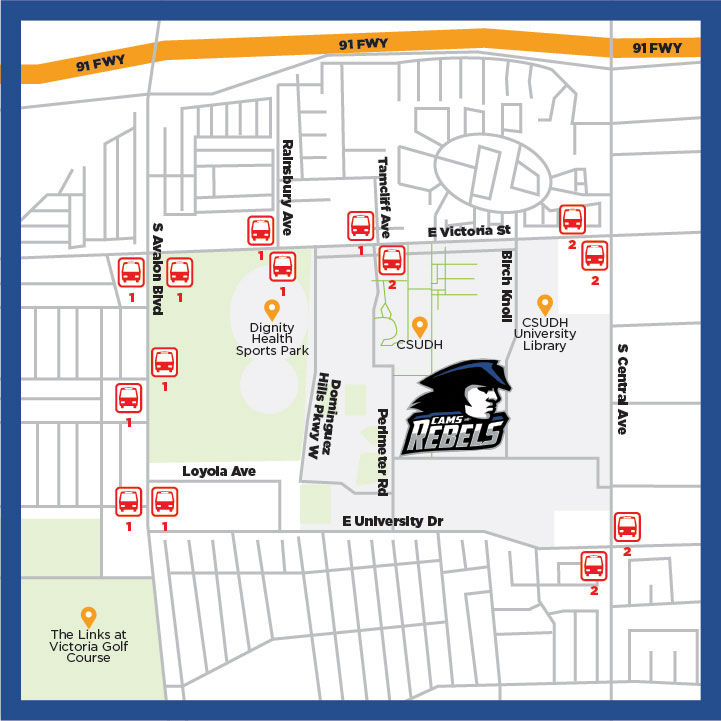 LB CAMS School bus Map