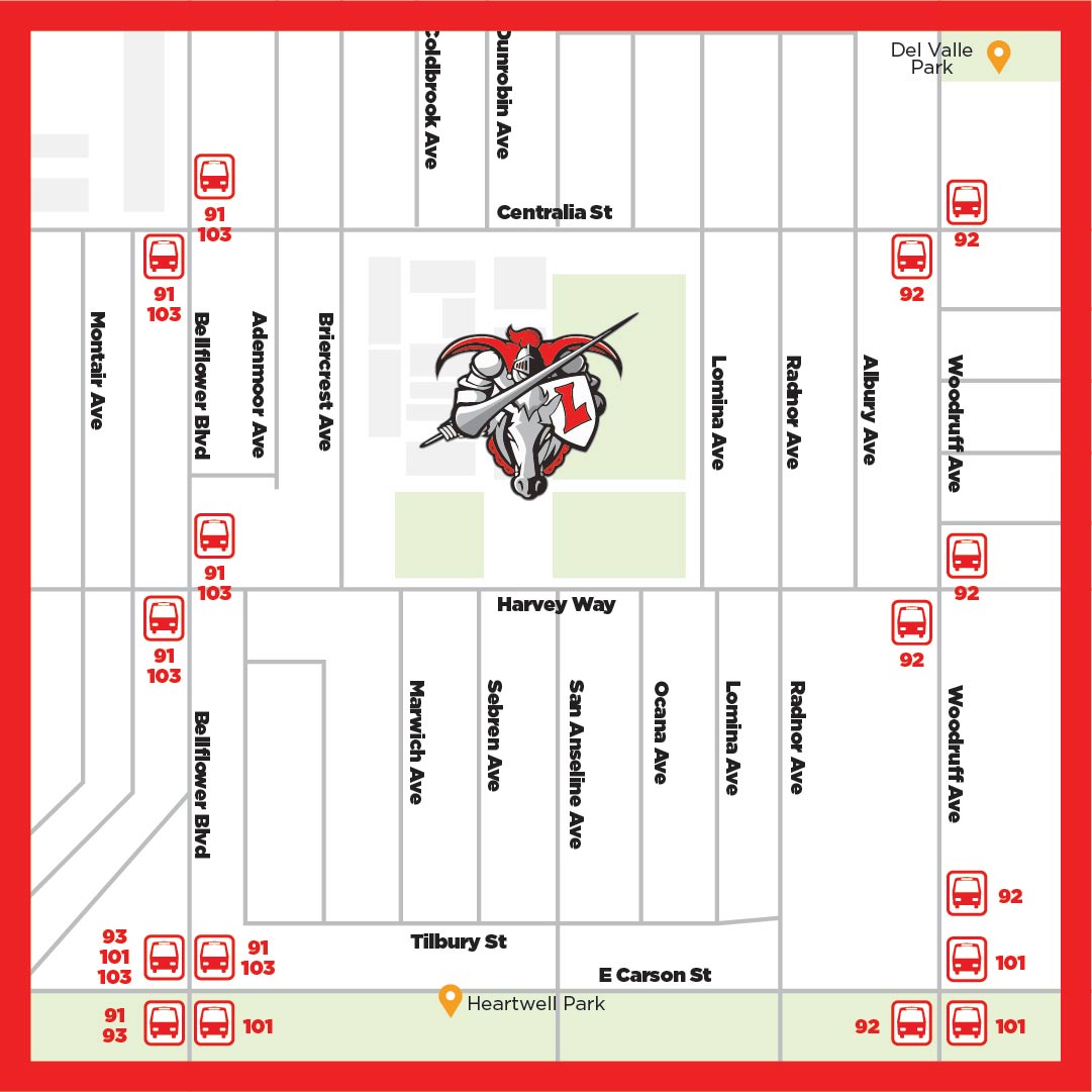 Lakewood High School Bus Map