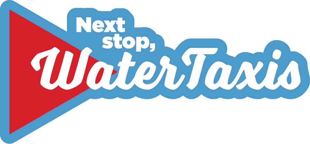 Text saying Water Taxis and Long Beach Transit logo